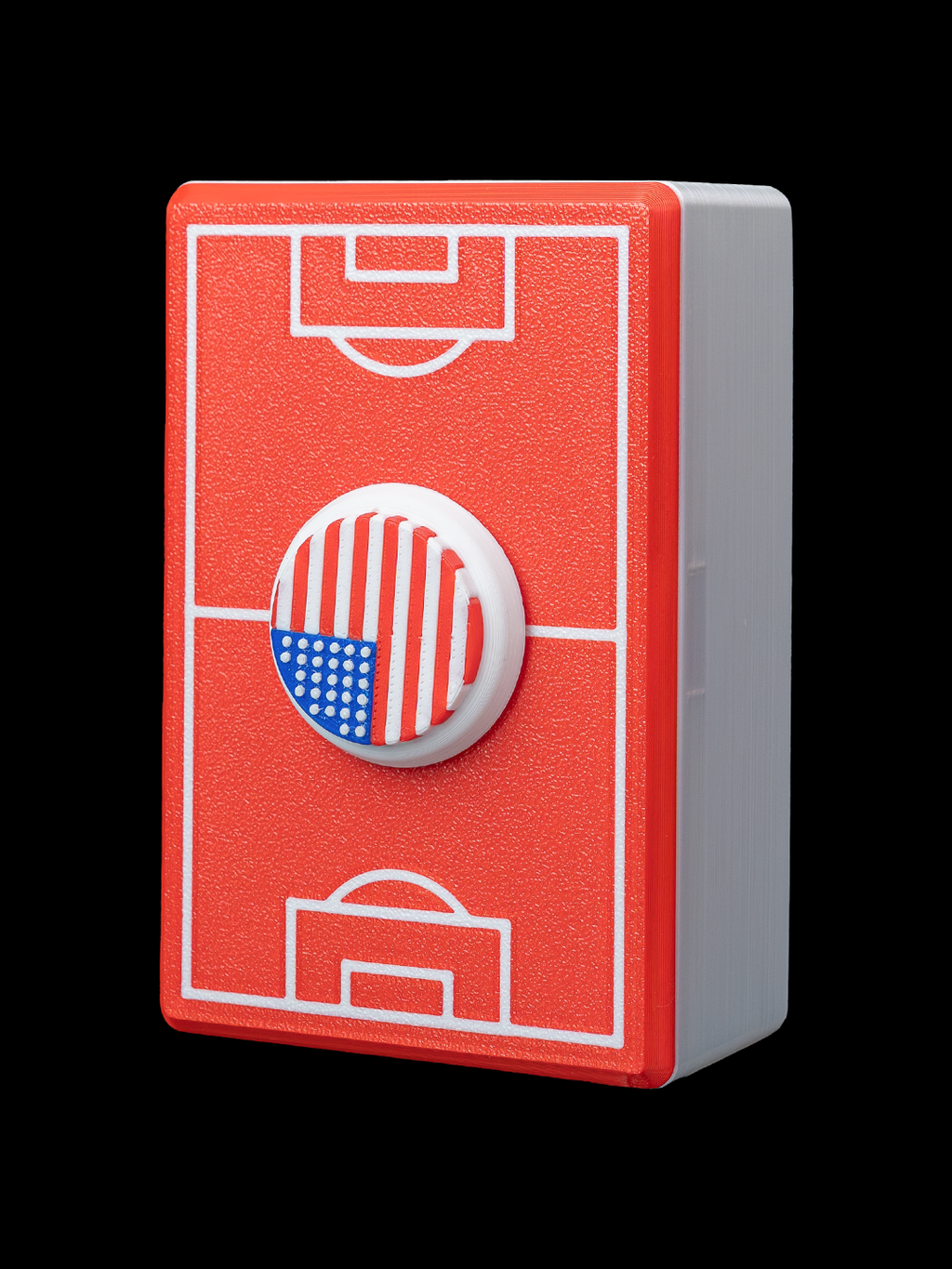 Custom Soccer Player Figurine Keychain with box holder