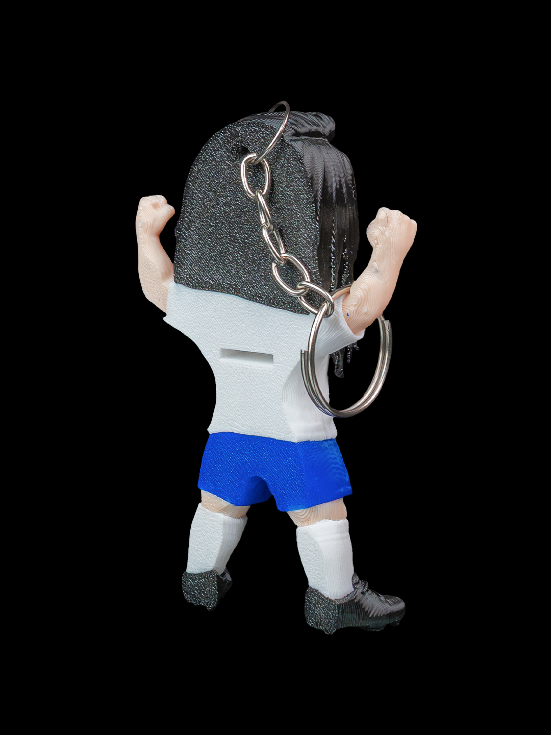 Custom Soccer Player Figurine Keychain with box holder