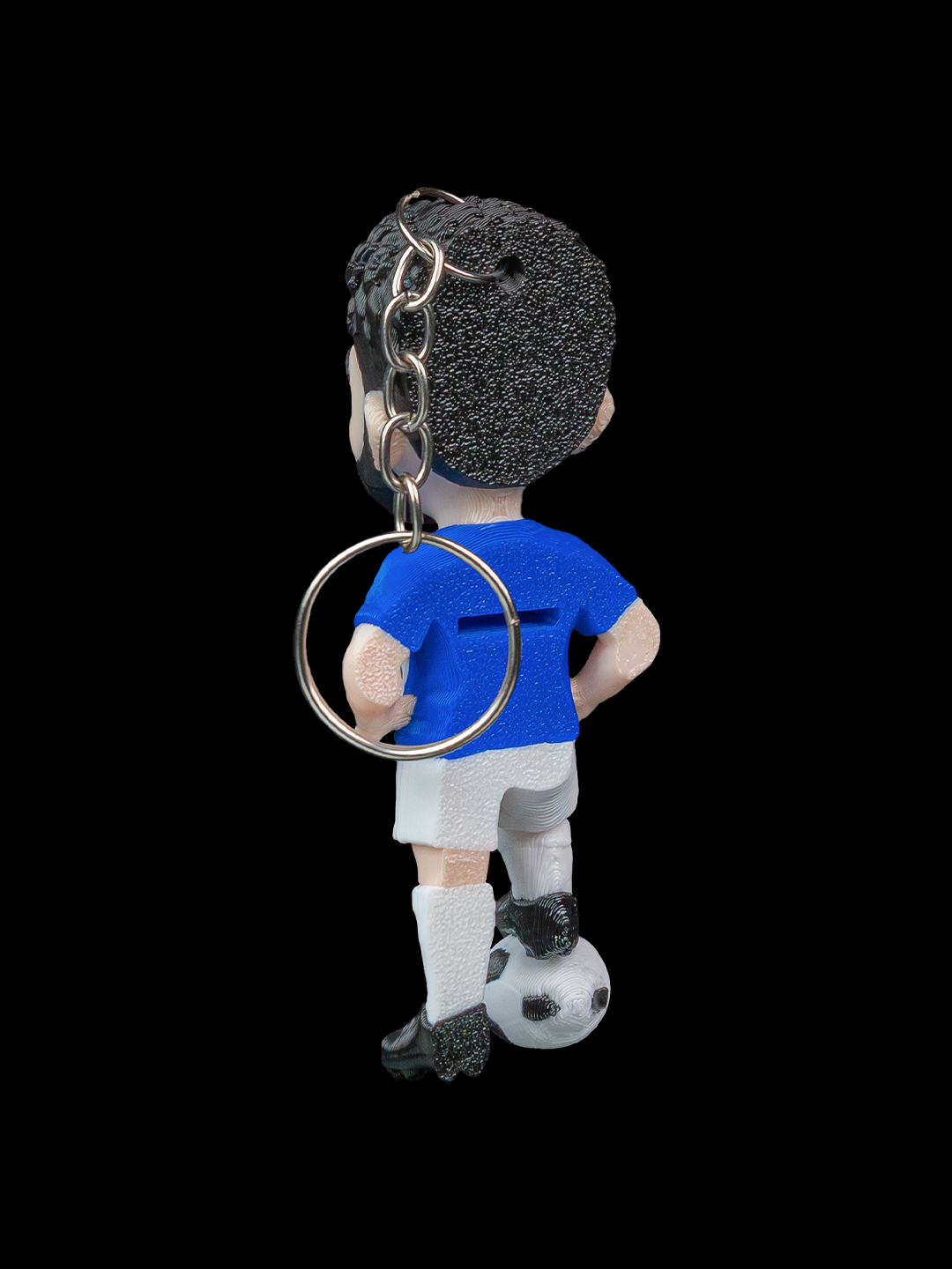 Custom Soccer Player Figurine Keychain with box holder
