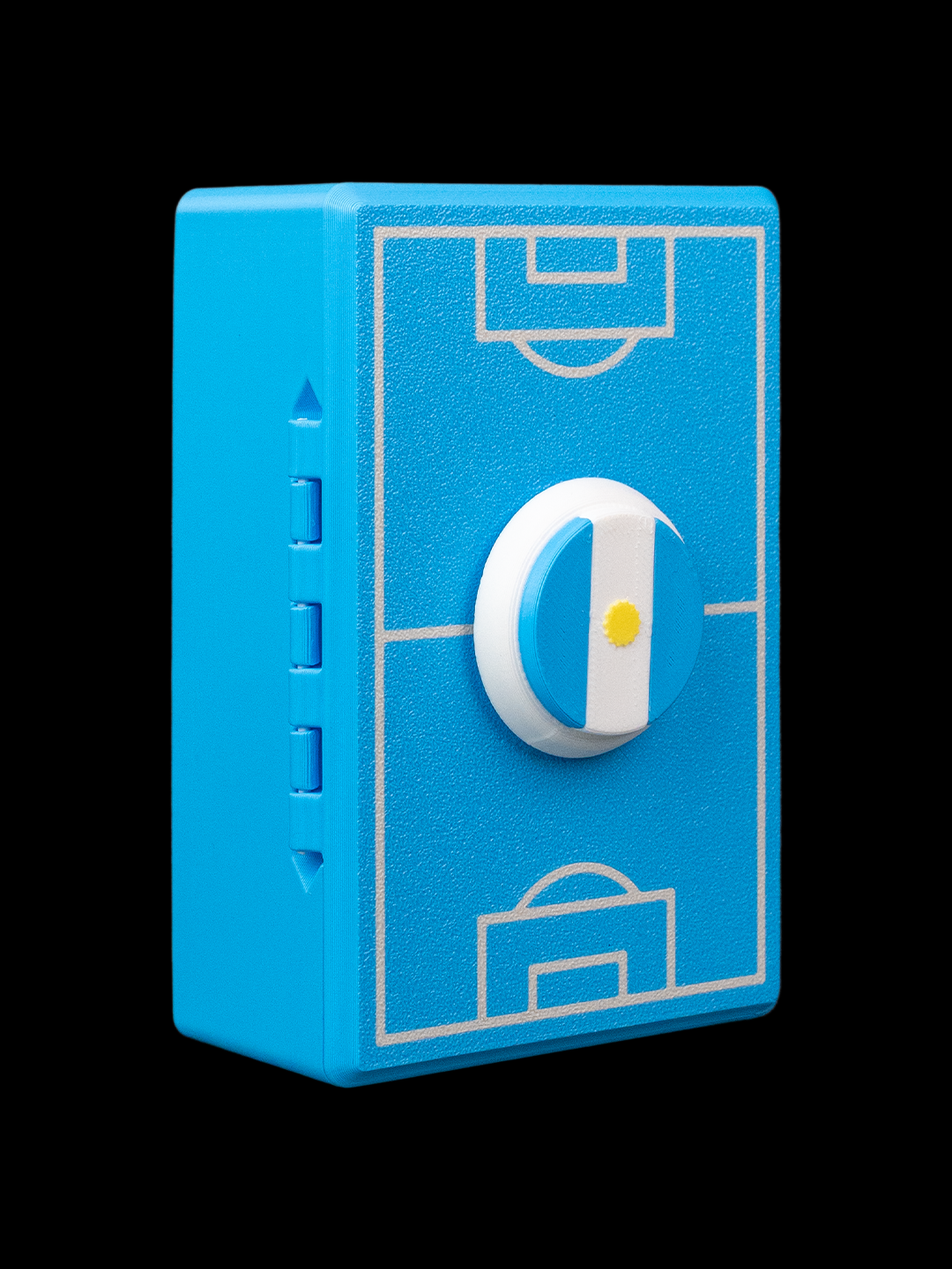 Custom Soccer Player Figurine Keychain with box holder