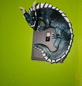 Dragon Guard Light Switch Cover With Glow In The Dark Horns