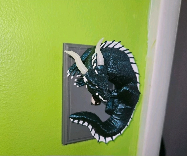 Dragon Guard Light Switch Cover With Glow In The Dark Horns