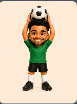 Custom Soccer Player Figurine Keychain with box holder