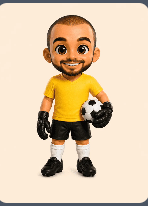 Custom Soccer Player Figurine Keychain with box holder