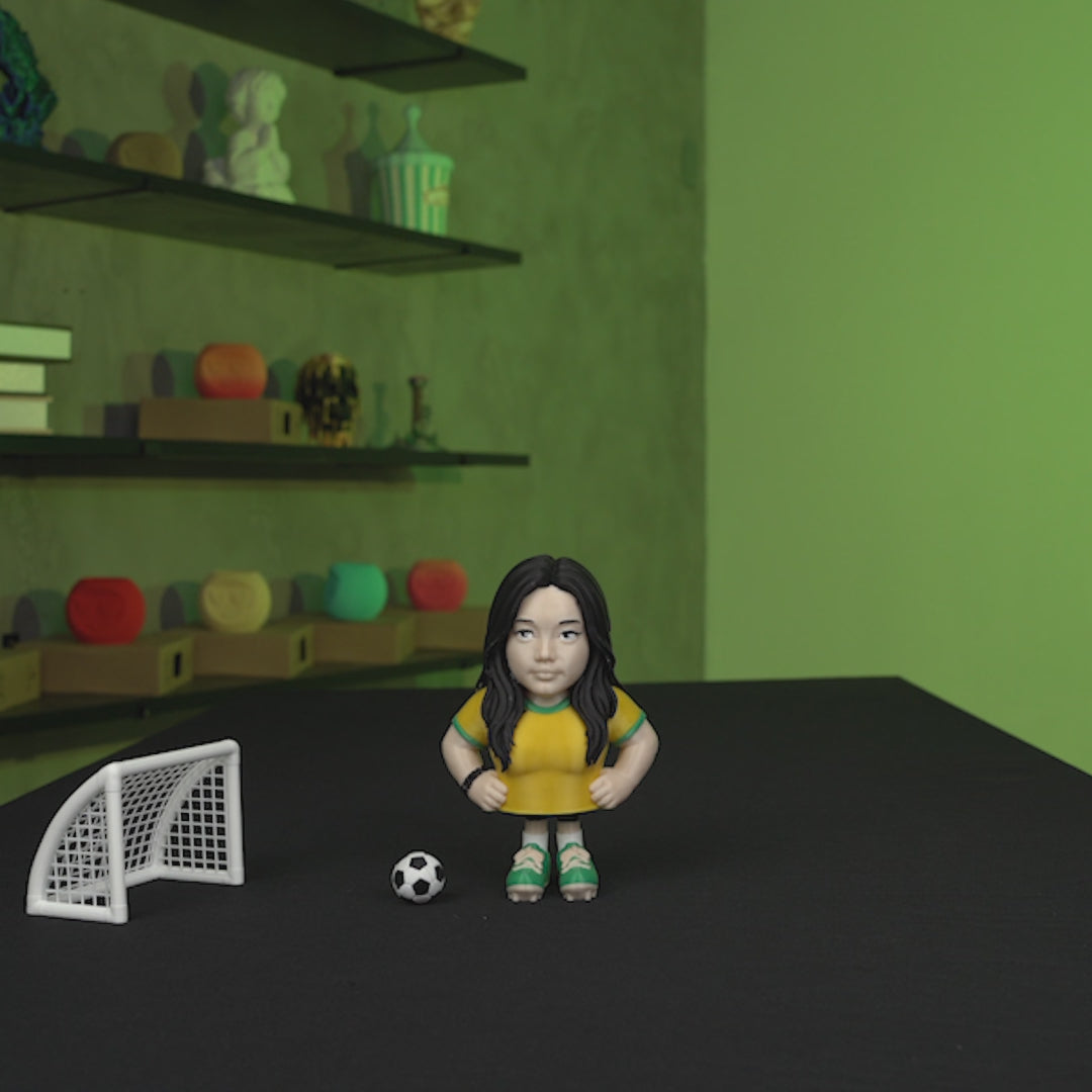 Custom Soccer Player Figurine That Kicks! (Limited Time Only!)