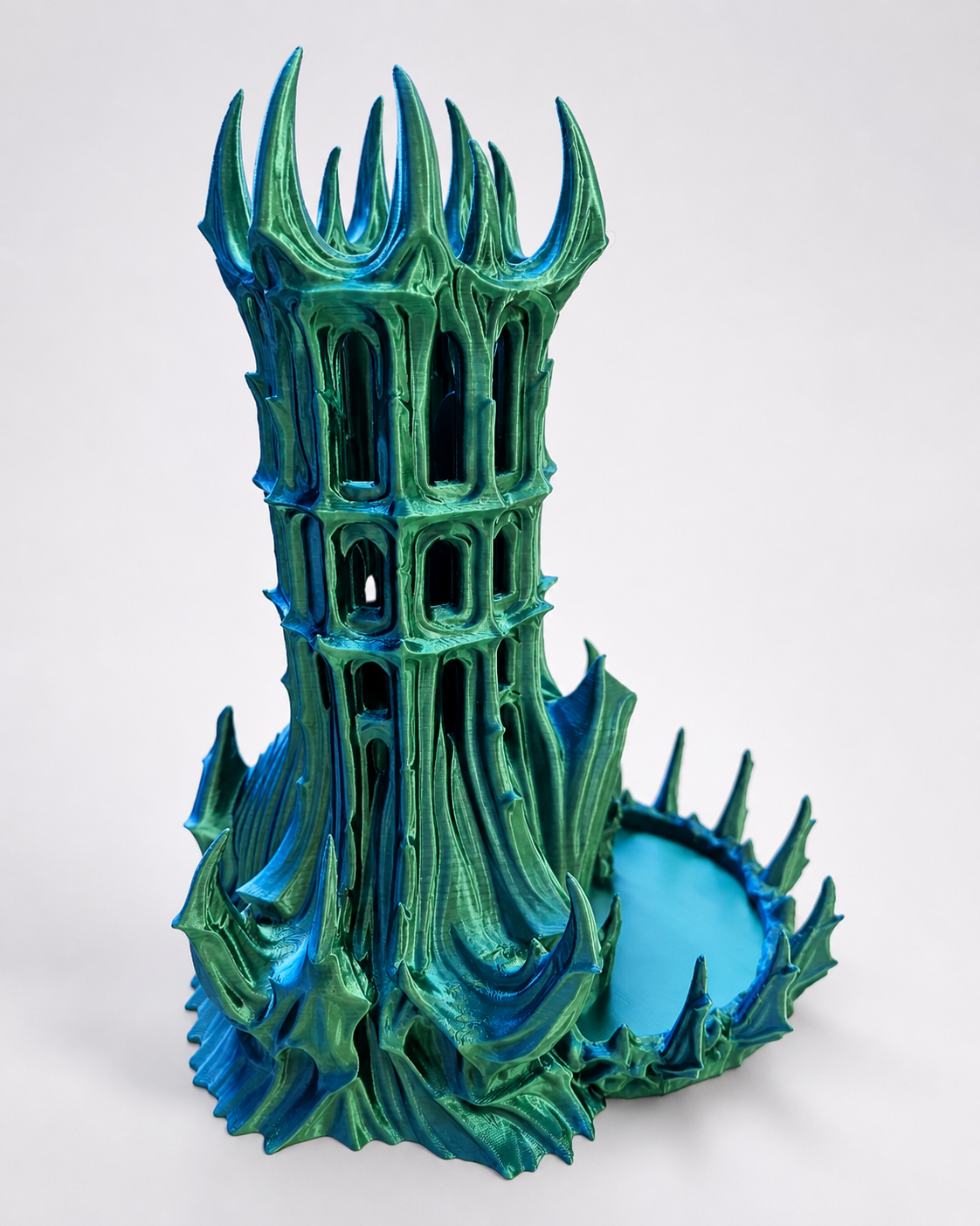 Color Changing Dice Tower - Obsidian Citadel Style