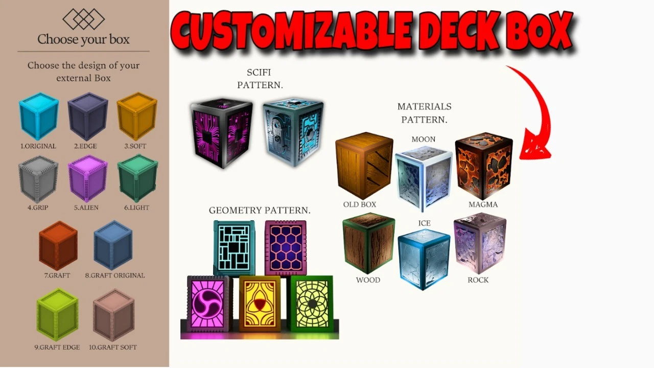 Design Your Own Custom Deck Box